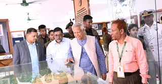 গ্রামীণ ব্যাংকের প্রথম শাখা পরিদর্শন করলেন ড. ইউনূস